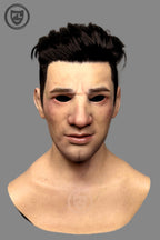 Realistic John silicone mask skin texture details