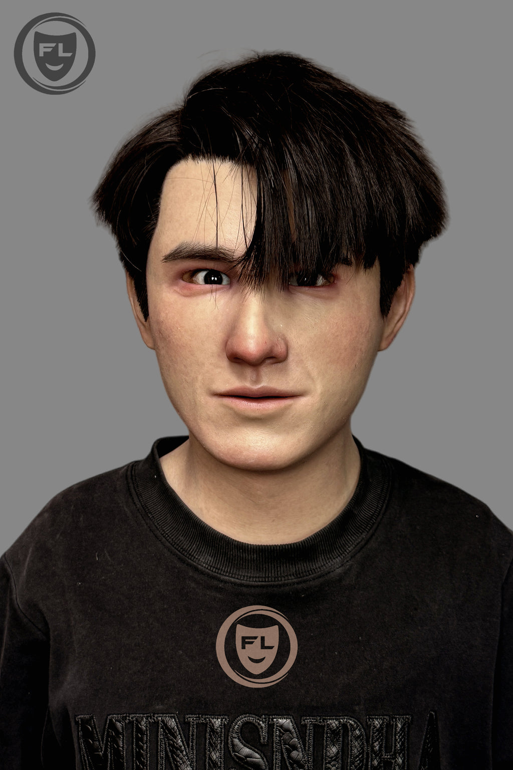 Young male cosplay silicone mask