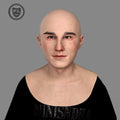 Elva realistic female silicone mask front view