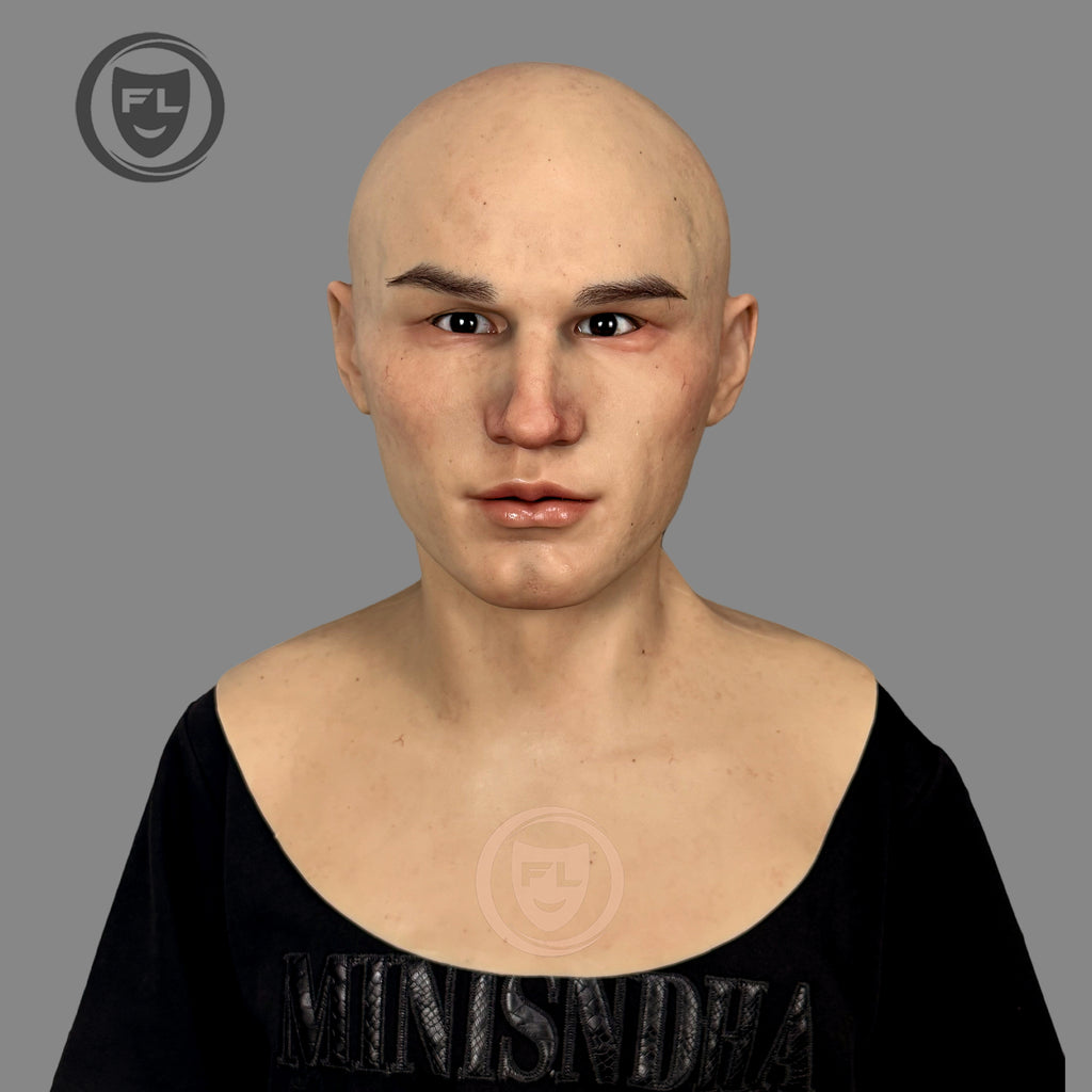 Lester realistic silicone mask front view