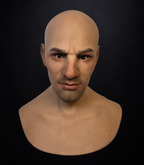 Hyper Realistic Bald Male Silicone Mask Full Head Cosplay Mask