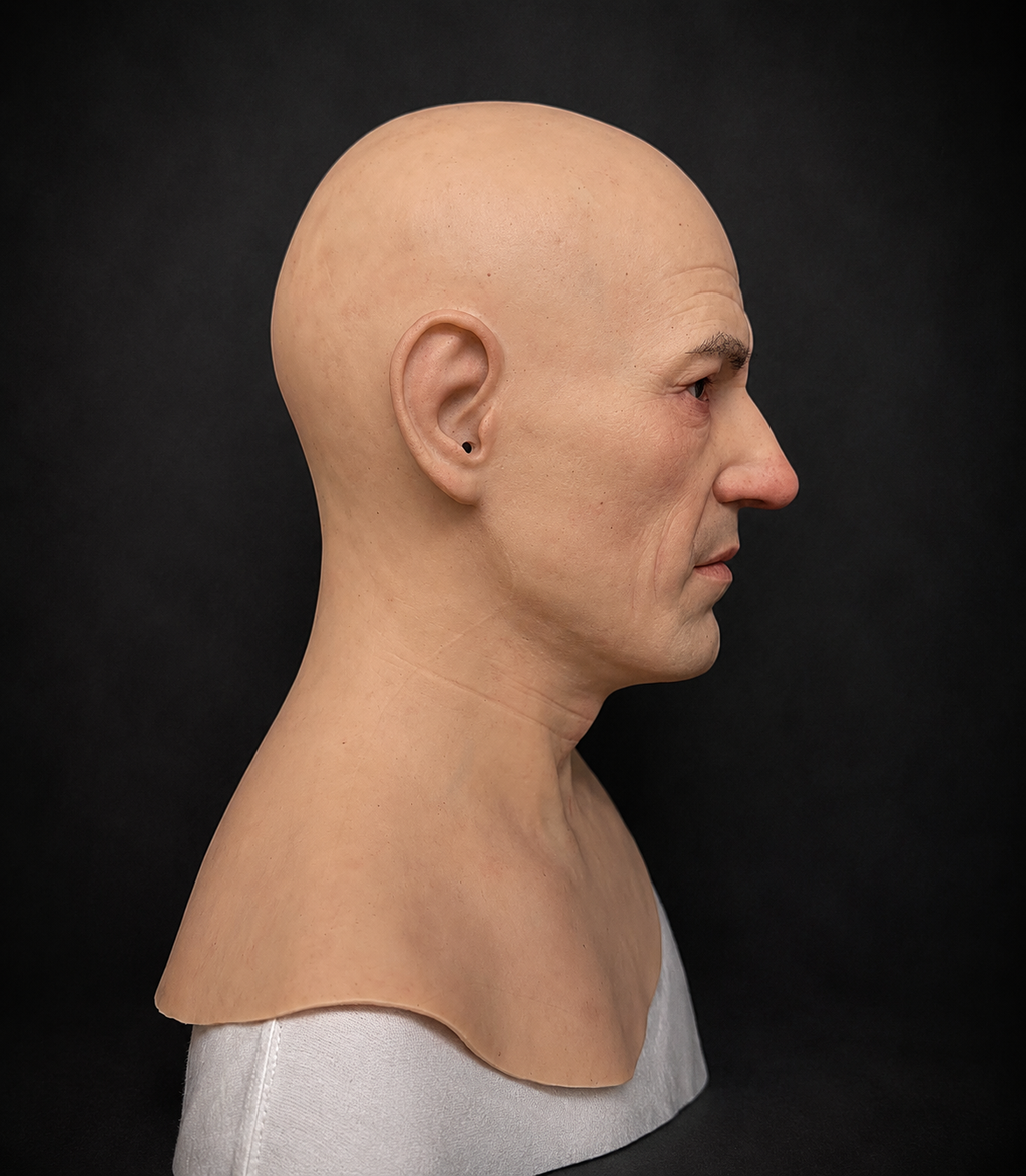 Hyper Realistic Old Male Silicone Mask Full Head Cosplay Mask