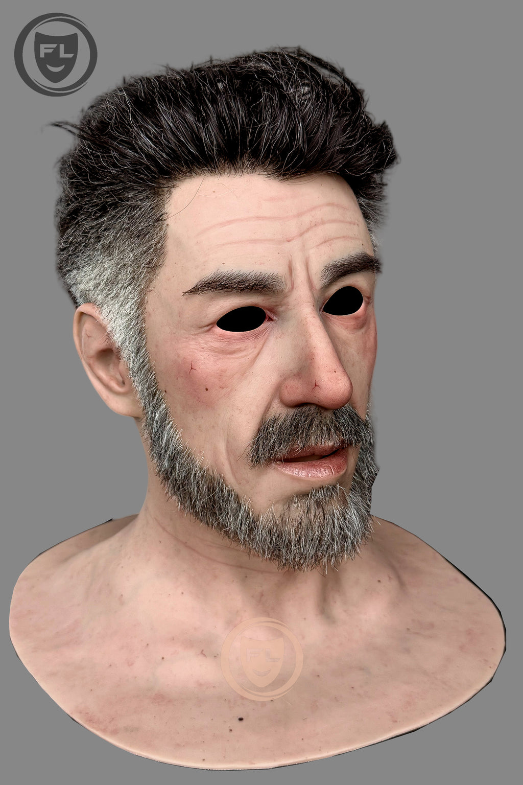 Full head middle aged male cosplay mask