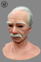 Realistic full head silicone mask skin texture