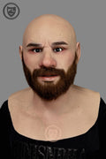 Arthur silicone mask front view realistic male face
