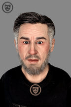 Realistic male silicone mask for Halloween cosplay