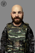 Arthur silicone mask military cosplay style