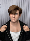 Edward young male silicone mask with brown hair
