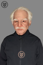 Realistic elderly male silicone mask for cosplay