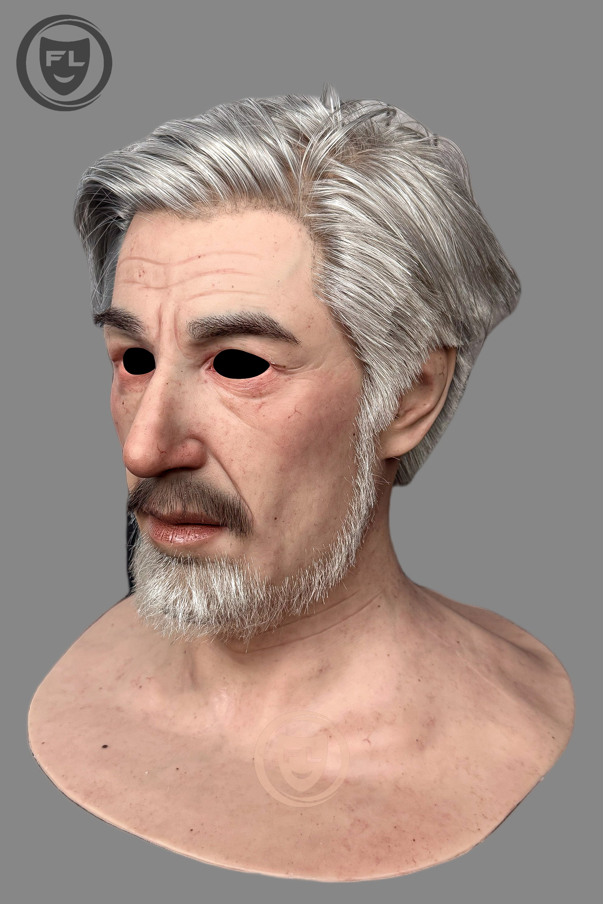 Ultra realistic mature male cosplay mask