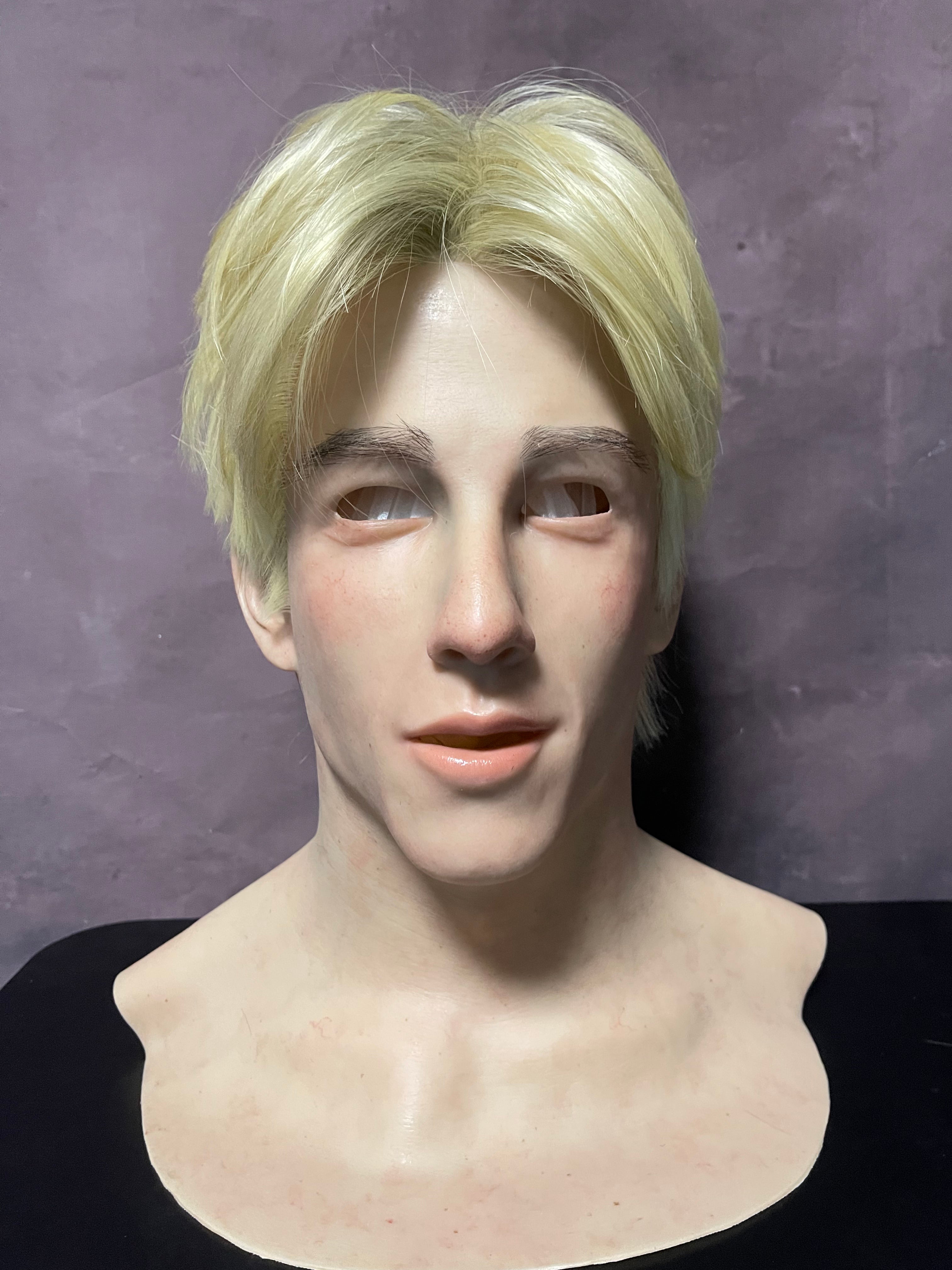 Handsome man silicone mask