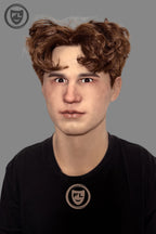 Full head curly hair silicone mask realistic transformation