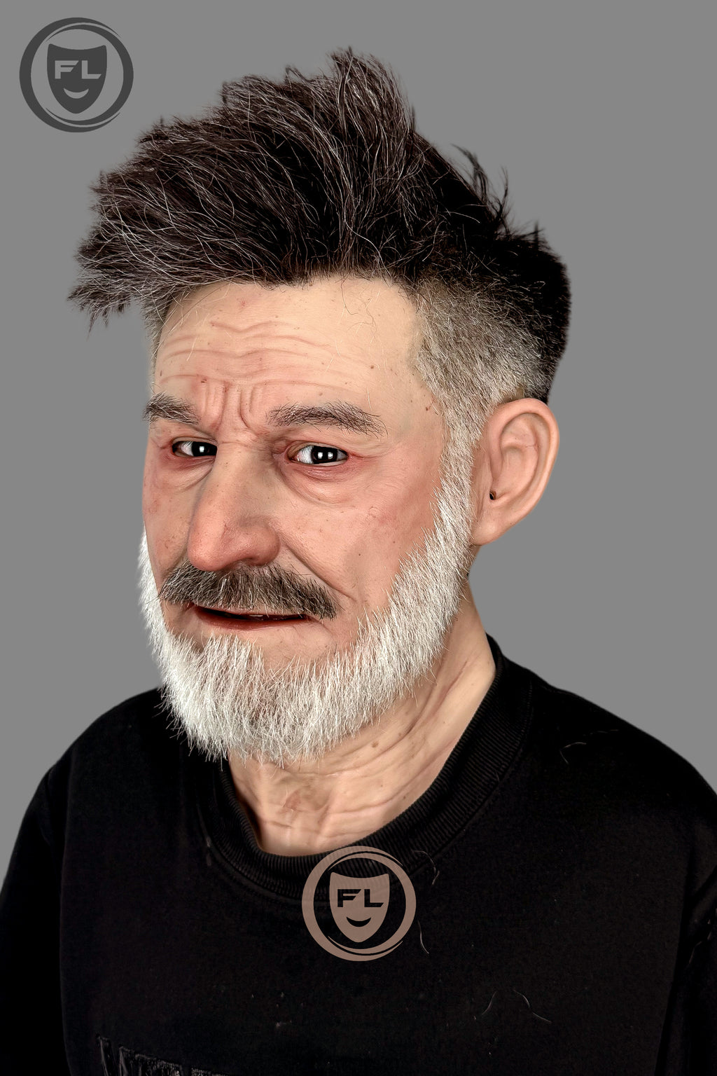 Realistic old man disguise silicone mask