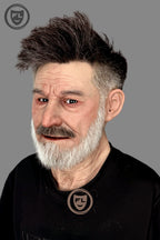 Realistic old man disguise silicone mask