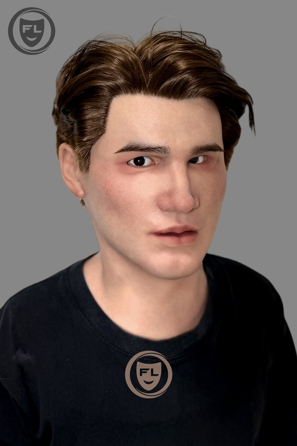 Realistic young male silicone mask full head disguise