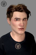Realistic young male silicone mask full head disguise