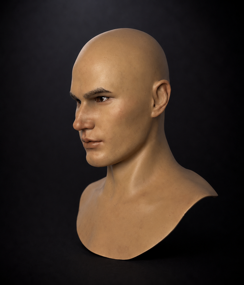 Hyper Realistic Male Silicone Mask Full Head Cosplay Costume for Halloween FX