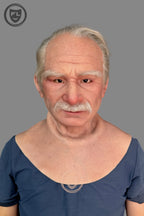 Full head old man silicone mask for cosplay