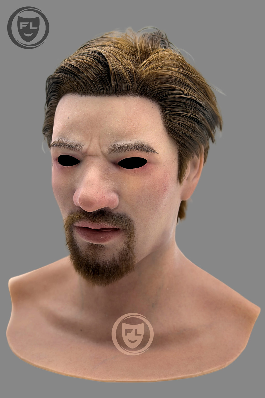 Hyper realistic hunter silicone mask facial details