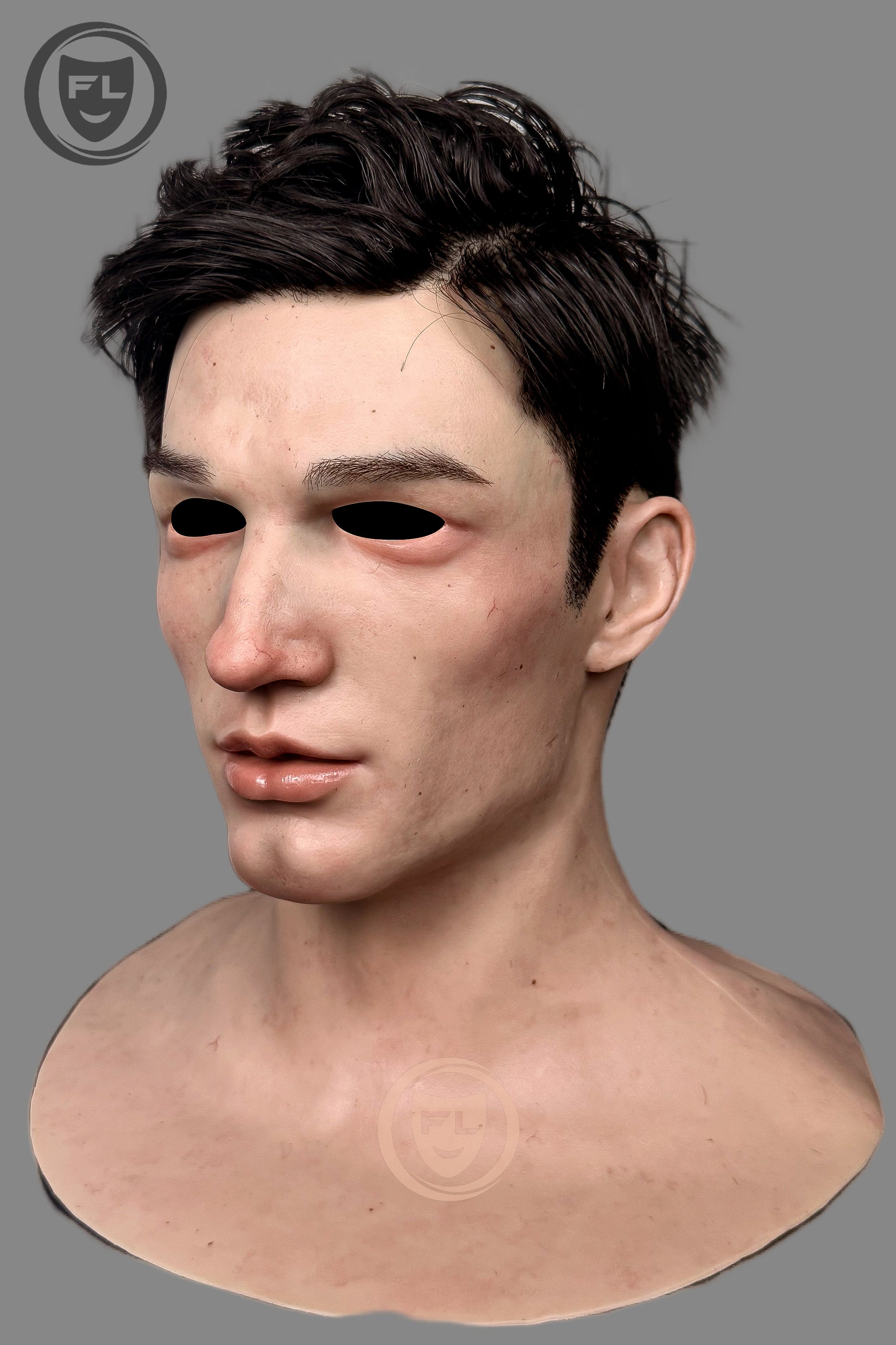 Ultra realistic male cosplay silicone mask