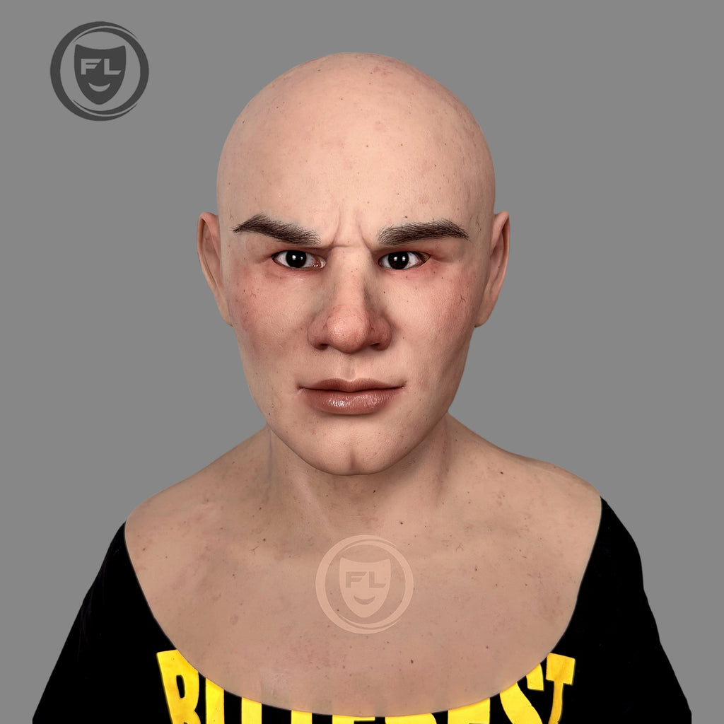Hunter realistic silicone mask front view