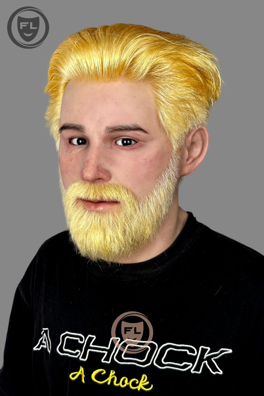 Realistic blond male disguise silicone mask