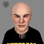 Realistic full head silicone mask for movie props