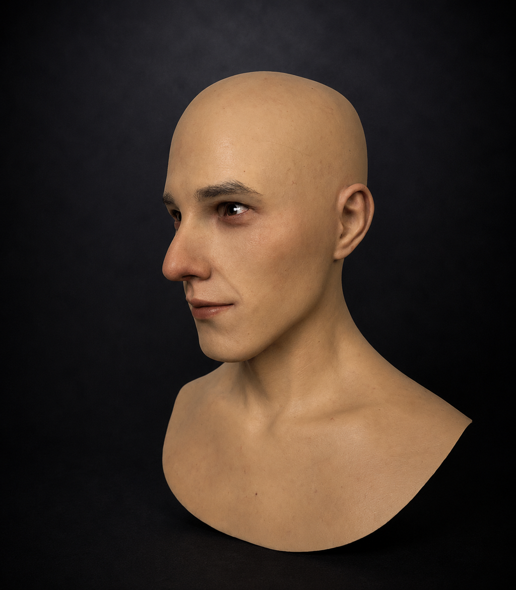Realistic Silicone Mask Full Head Platinum Silicone Mask