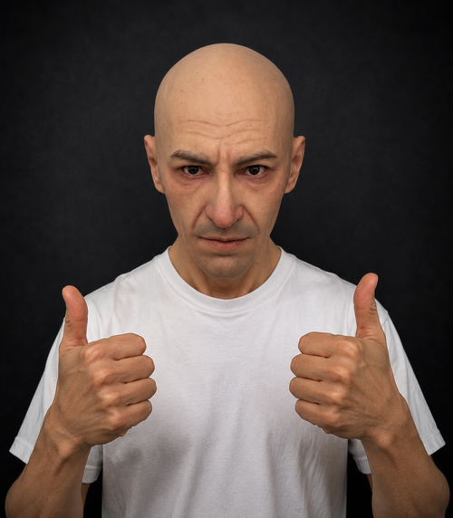 Hyper Realistic Old Male Silicone Mask Full Head Cosplay Mask