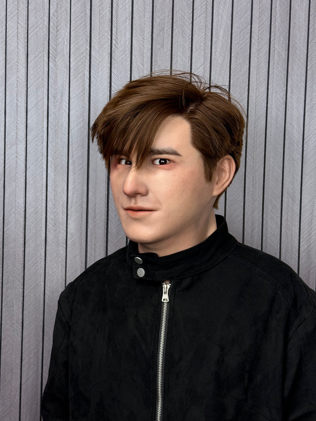 Realistic Edward silicone mask front profile