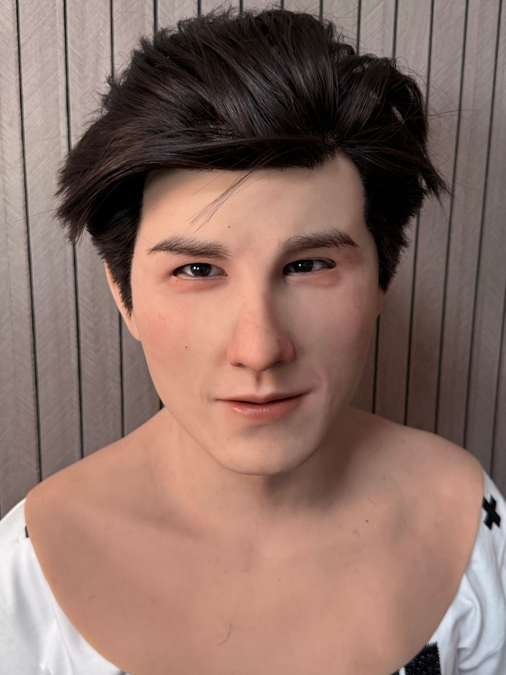 Long-haired handsome man
