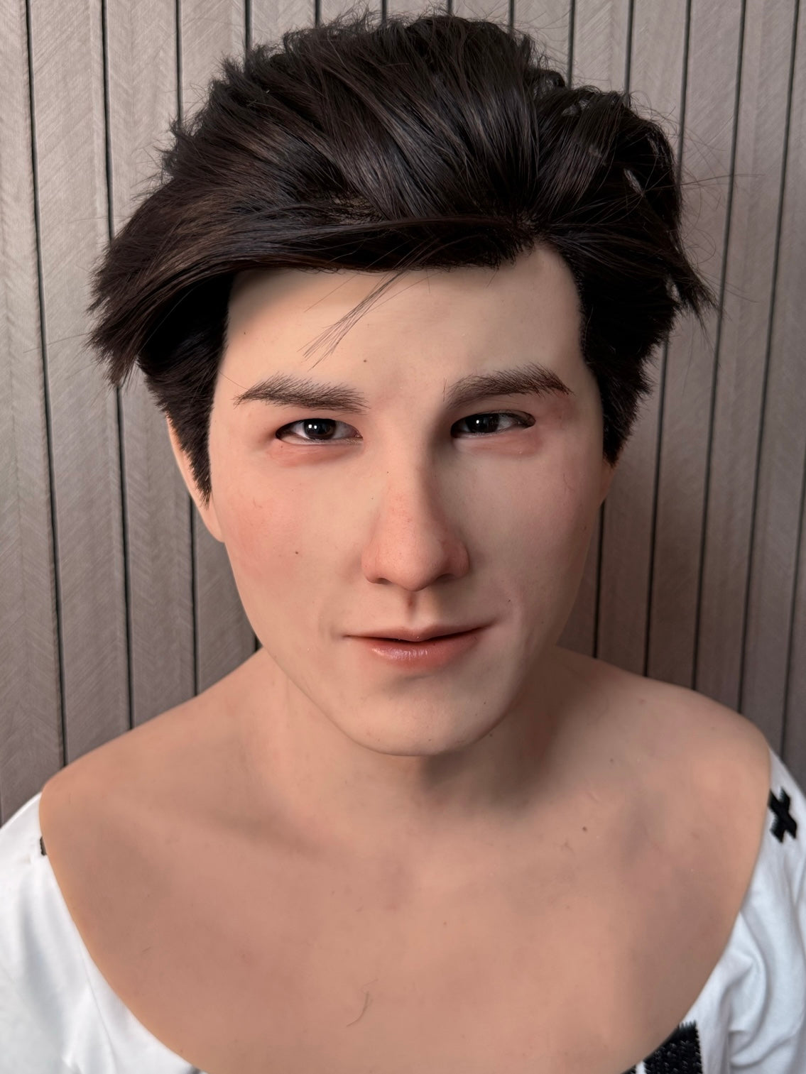 Long-haired handsome man