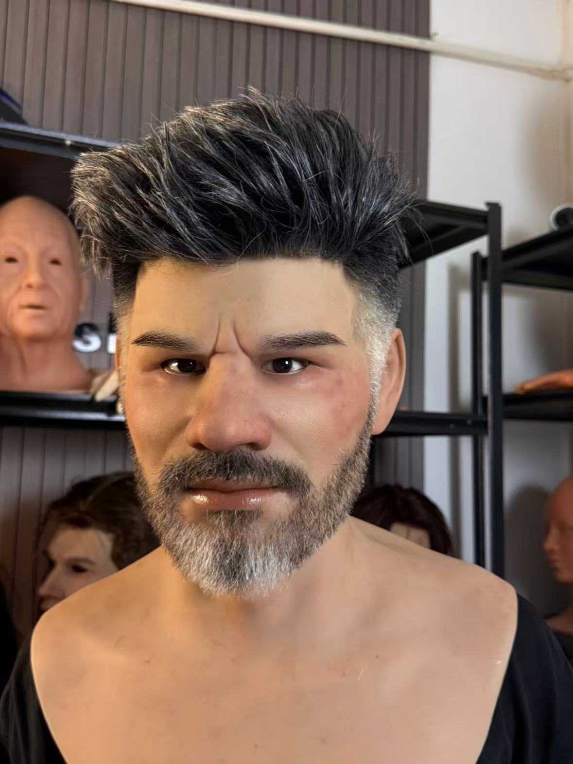Professional elderly disguise silicone mask