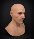 Hyper Realistic Old Male Silicone Mask Full Head Cosplay Mask