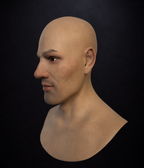 Hyper Realistic Bald Male Silicone Mask Full Head Cosplay Mask