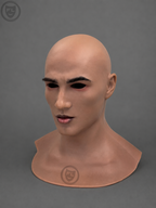 full head silicone mask right side profile
