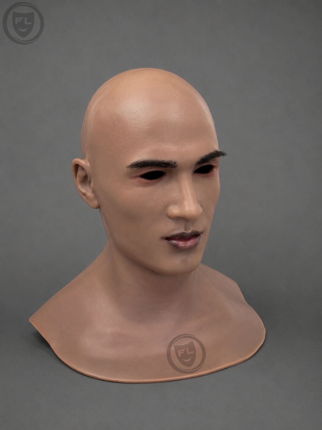 athletic movie prop mask left side profile